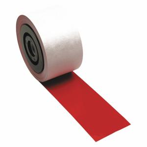BRADY 120863 Continuous Label Roll, 4 Inch X 110 Ft, Vinyl, Red, Indoor/Outdoor | CP2JNT 1AMZ6