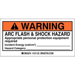 BRADY 121132 Arc Flash Label 4 Inch Width 2 Inch H - Pack Of 100 | AA4ZHD 13K857