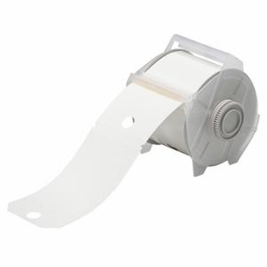 BRADY 121546 Precut Tag Roll, 5 3/4 x 3 1/4 Inch Size, Polyester, White, Outdoor, 100 Tags Per Roll | CP2LCT 41F240