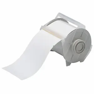 BRADY 121555 Precut Label Roll, 4 x 6 1/4 Inch Size, Vinyl, White, 165 Labels | CP2KJY 41F249