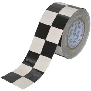 BRADY 121914 Aisle Marking Tape 3 Inch Width 100 Feet Length Black/white | AD4CWP 41E556