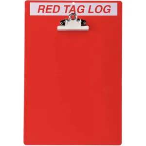 BRADY 122050 Red Tag Clipboard | AD4DBN 41F342