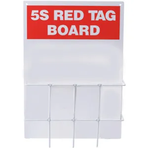 BRADY 122051 Red Tag Binder Station No Binder | AD4DBP 41F343