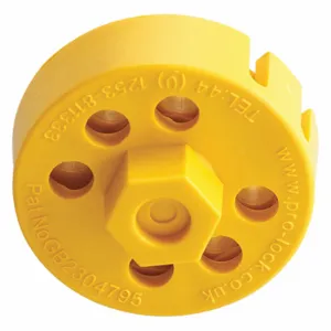 BRADY 122245 Cable Lockout, Twist Lock, Yellow | CP2AZX 489L90