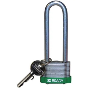 BRADY 123245 Padlock Keyed Different 3 Inch H 5 Pin Steel | AC8ENV 39N348