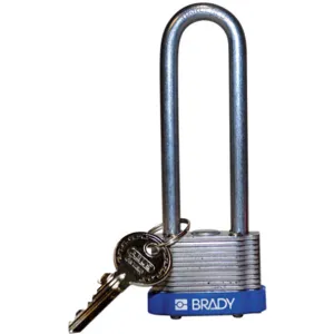 BRADY 123246 Padlock Keyed Different 3 Inch H 5 Pin Steel | AC8ENT 39N346