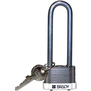 BRADY 123248 Padlock Keyed Different 3 Inch H 5 Pin Steel | AC8ENZ 39N352