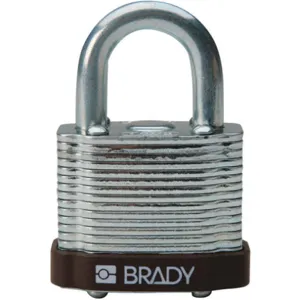 BRADY 123272 Padlock Keyed Different 3/4 Inch H 5 Pin Steel | AC8ELL 39N293