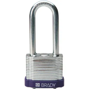 BRADY 123283 Padlock Keyed Different 2 Inch H 5 Pin Steel - Pack Of 6 | AC8EMN 39N319