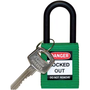 BRADY 123326 Lockout Padlock Keyed Different Green 1/4in. Diameter | AC8EHF 39N219