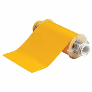 BRADY 132395 Precut Label Roll, 7 x 10 Inch Size, Vinyl, Yellow, 60 Labels | CP2KKP 23MG56