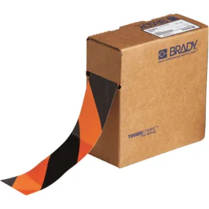 BRADY 132433 Marking Tape Continuous Roll Black/Orange 100 Feet | AH4ZMP 35TA38