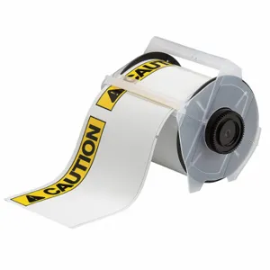 BRADY 133141 Precut Label Roll, Caution, Caution Header, 4 x 6 Inch Size, 50 Ft | CP2KLM 29UG32