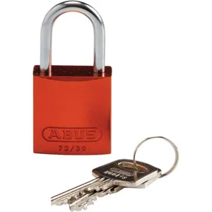 BRADY 133274 Keyed Padlock Different Key Aluminium | AF8BKE 24UY56