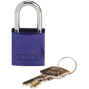 BRADY 133277 Keyed Padlock Different Key Aluminium | AF8BKJ 24UY60