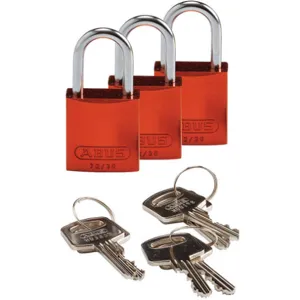 BRADY 133283 Keyed Padlock Alike Key Aluminium Pk 3 | AF8BKC 24UY54