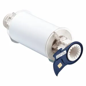 BRADY 13549 Continuous Label Roll, 6 Inch X 50 Ft, Vinyl, White, Indoor/Outdoor | CP2JQJ 5RV83