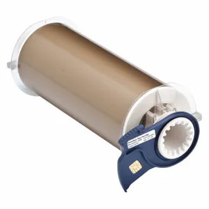 BRADY 13558 Continuous Label Roll, 8 Inch X 50 Ft, Vinyl, Gold, Indoor/Outdoor | CP2LET 14A594