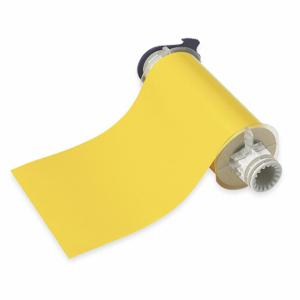 BRADY 13563 Continuous Label Roll, 10 Inch X 50 Ft, Vinyl, Yellow, Indoor/Outdoor | CP2LPY 5RW40