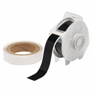 BRADY 142159 Continuous Label Roll, 1 1/8 Inch X 100 Ft, Polyester With Rubber Adhesive, Clear | CP2HVB 12D589