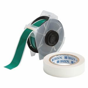 BRADY 142172 Continuous Label Roll, 1 1/8 Inch X 100 Ft, Polyester With Rubber Adhesive, Green | CP2LEQ 12D591