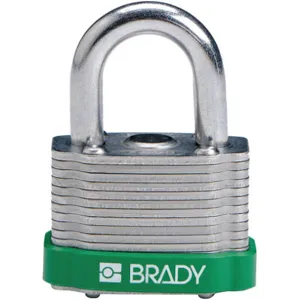 BRADY 143128 Padlock Keyed Different 3/4 Inch H 5 Pin Steel | AC8ELJ 39N291