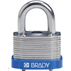 BRADY 143130 Padlock Keyed Different 3/4 Inch H 5 Pin Steel | AC8ELG 39N289