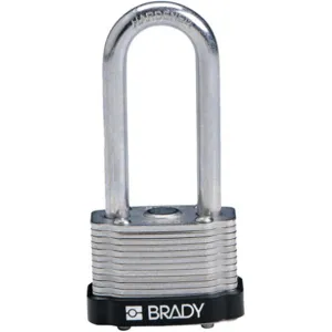 BRADY 118941 Padlock Keyed Different 2 Inch H 5 Pin Steel - Pack Of 6 | AC8EML 39N317