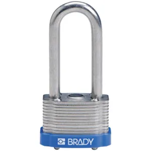 BRADY 118942 Padlock Keyed Different 2 Inch H 5 Pin Steel - Pack Of 6 | AC8EMH 39N314