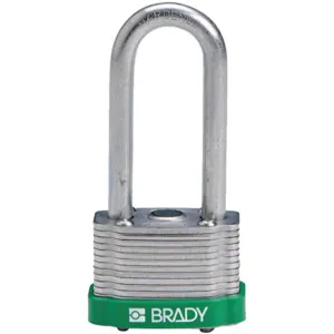 BRADY 143142 Padlock Keyed Different 2 Inch H 5 Pin Steel | AC8EMB 39N308