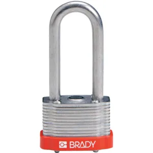 BRADY 118977 Padlock Keyed Alike 2 Inch H 5 Pin Steel - Pack Of 3 | AC8EMQ 39N321