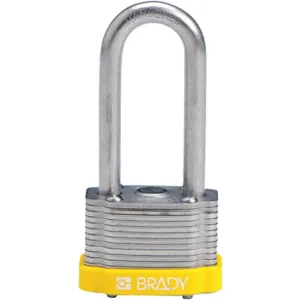 BRADY 143148 Padlock Keyed Different 2 Inch H 5 Pin Steel | AC8EMA 39N307