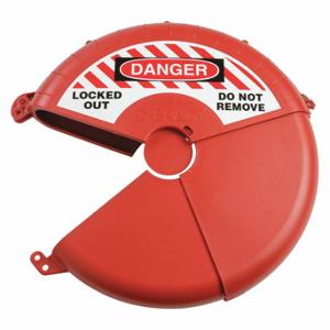 BRADY 148646 Gate Valve Lockout, CollaPSIble Gate Valve Lockout, 18 Inch Max Hand Wheel Dia, Red | CP2BUY 489M09