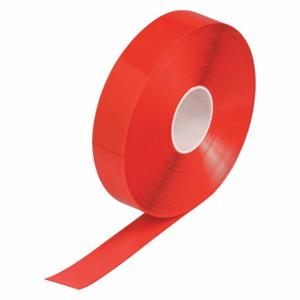 BRADY 149634 Floor Marking Tape, Extra-Durable, Solid, Red, 2 Inch x 100 ft, 50 mil Tape Thick | CP2BRY 489N35