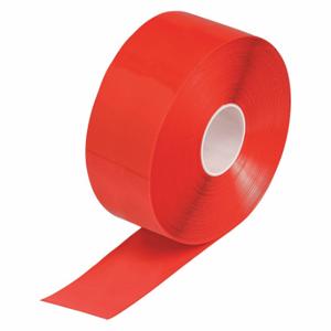 BRADY 149648 Floor Marking Tape, Extra-Durable, Solid, Red, 4 Inch x 100 ft, 50 mil Tape Thick | CP2BRZ 489N49