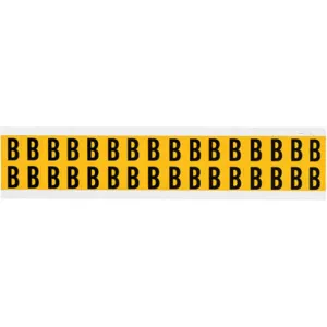 BRADY 1520-B Letter Label B 3/4 Inch Height x 9/16 Inch Width Vinyl | AH3JGG 32ME16