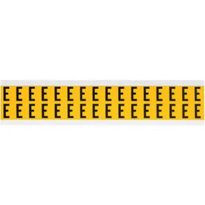 BRADY 1520-E Letter Label E 3/4 Inch Height x 9/16 Inch Width Vinyl | AH3JGL 32ME20