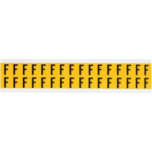 BRADY 1520-F Letter Label F 3/4 Inch Height x 9/16 Inch Width Vinyl | AH3JGM 32ME21