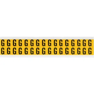 BRADY 1520-G Letter Label G 3/4 Inch Height x 9/16 Inch Width Vinyl | AH3JGN 32ME22