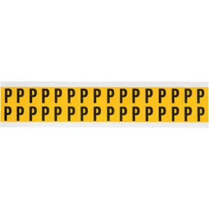 BRADY 1520-P Letter Label P 3/4 Inch Height x 9/16 Inch Width Vinyl | AH3JGZ 32ME32