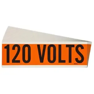 BRADY 152314 Conduit & Voltage Signs & Labels, 9 Inch X 2-1/4 Inch Label Size W X H, 25 PK | CP2BNM 61TJ68