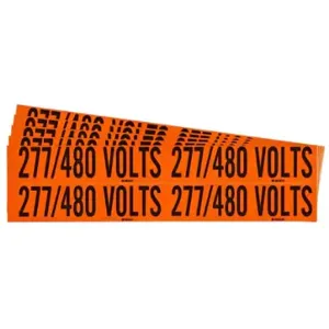 BRADY 152358 Conduit & Voltage Signs & Labels, 5 PK | CP2BNG 61TJ55