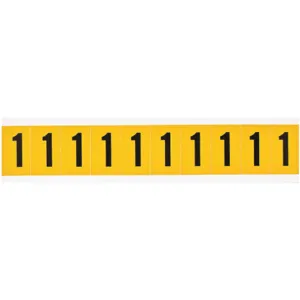 BRADY 1530-1 Number Label 1 Inch Height Character Vinyl | AG9KHQ 20TA68