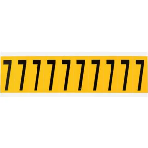 BRADY 1534-7 Number Label 7 2-1/4 Inch Height x 7/8 Inch Width Vinyl | AH3JJY 32ME77