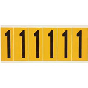 BRADY 1550-1 Number Label Character1 6 Label Markers | AH2BYJ 24UY98