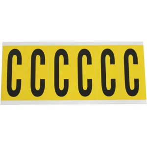 BRADY 1550-C Letter Label C 1-1/2 Inch Width x 3-1/2 Inch Height | AH2BYW 24UZ10