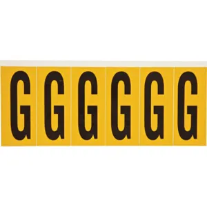 BRADY 1550-G Letter Label G 1-1/2 Inch Width x 3-1/2 Inch Height | AH2BZA 24UZ14