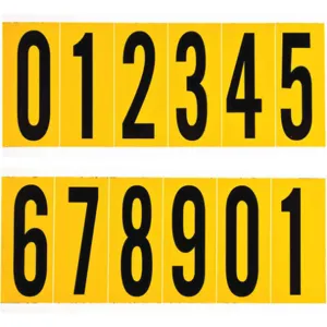 BRADY 1550-# KIT Numbers And Letters Kit 0 Thru 9 | AA6RDY 14R094