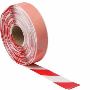 BRADY 170070 Bodenmarkierungsband, besonders langlebig, gestreift, rot/weiß, 2 Zoll x 100 Fuß, 50 mil Banddicke | CP2BTW 61UW70