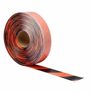 BRADY 170081 Floor Marking Tape, Extra-Durable, Striped, Black/Orange, 2 Inch x 100 ft | CP2BTF 61UW76